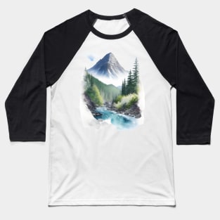 Clean and fresh nature illustration Baseball T-Shirt